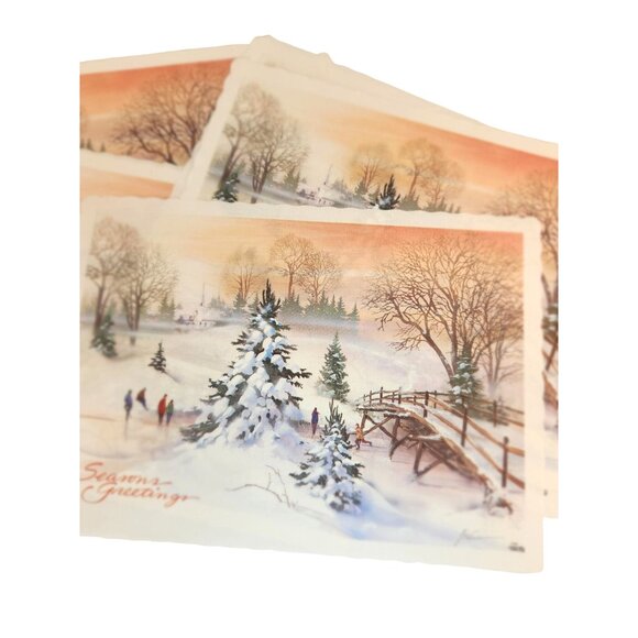 Vintage Winter Wonderland Holiday Paper Placemats - Picture 9 of 10